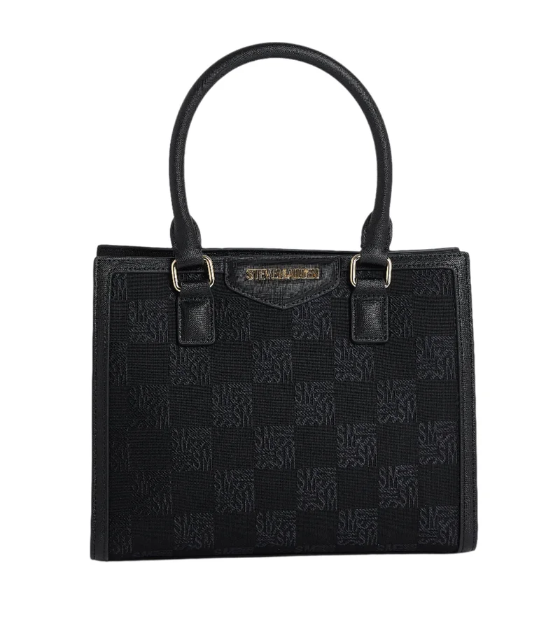 Steve madden harbor women's black satchel bag